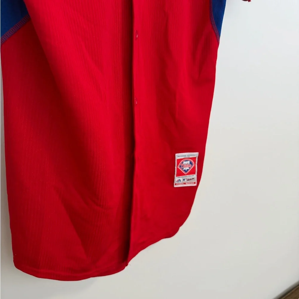 Majestic Phillies Red Baseball Jersey - Excellent condition - Picture 6 of 15